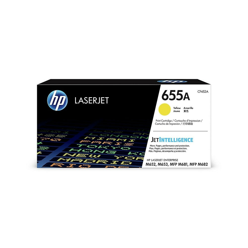 HP 655A (CF452A) Yellow Original LaserJet Toner Cartridge