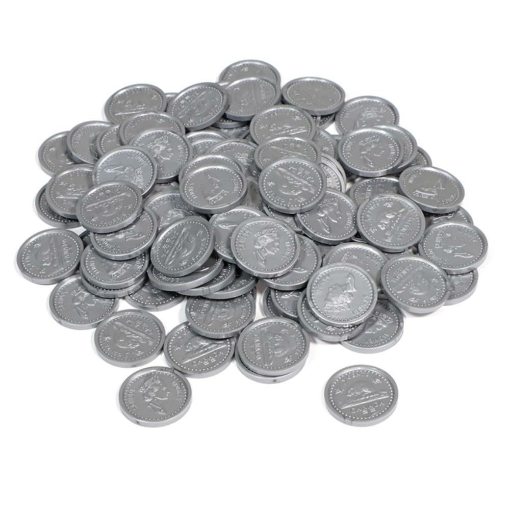Pièces de cinq cents de Learning Resources - Argent fictif, 100/paquet