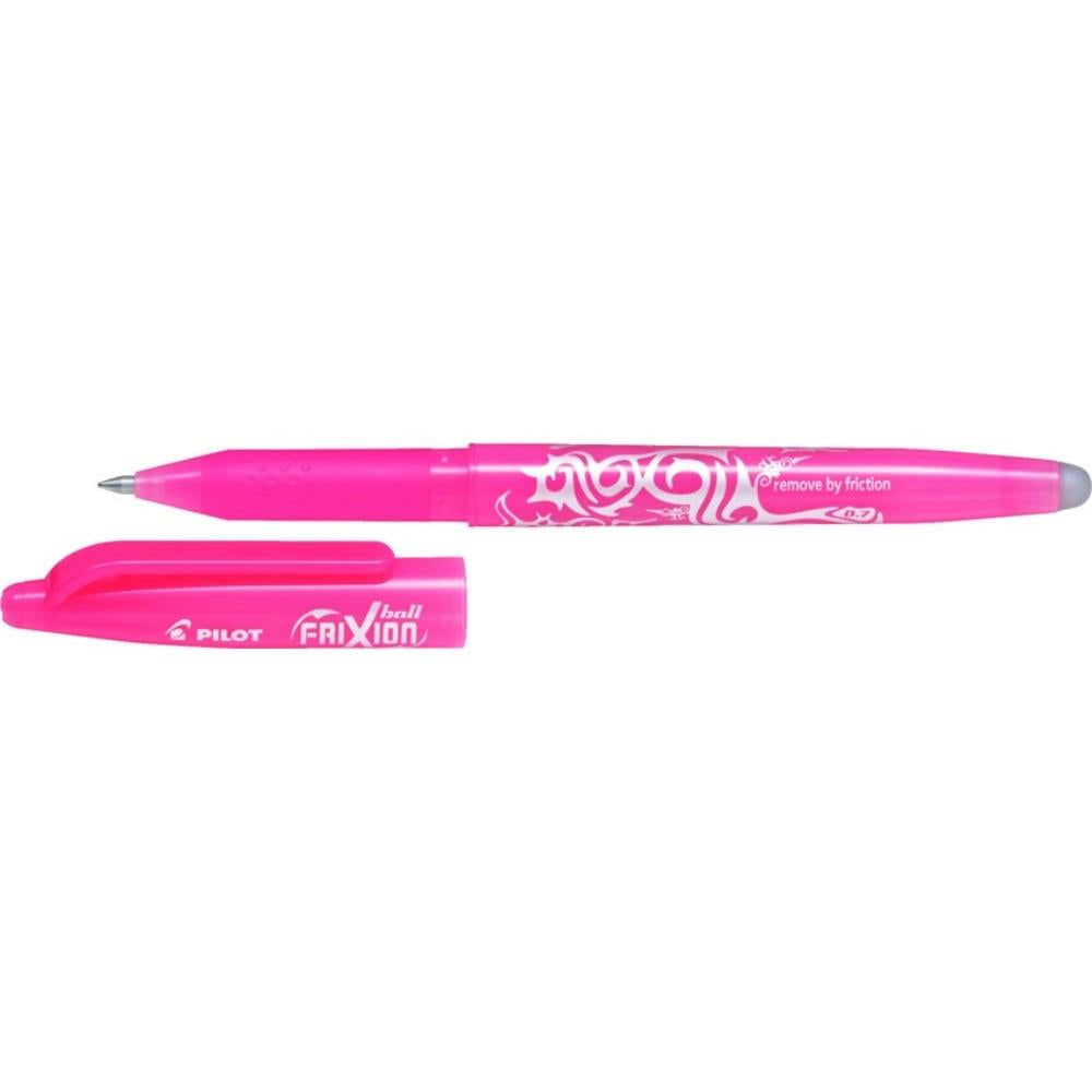 Stylo gel effaçable Pilot Frixion Ball. 0,7 mm. Rose corail. Boîte de 12.
