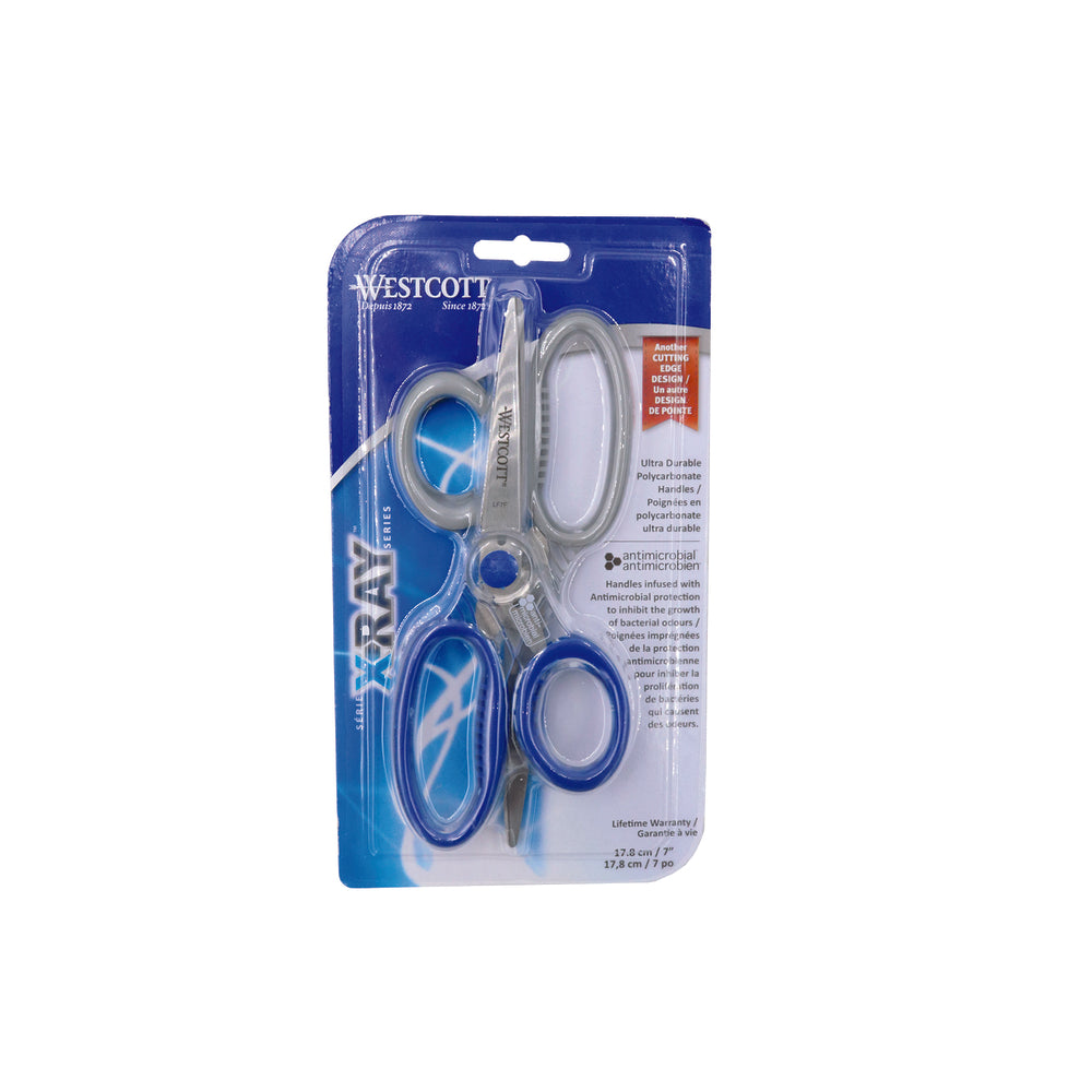 Ciseaux antimicrobiens Westcott 7" pour rayons X - Lot de 2