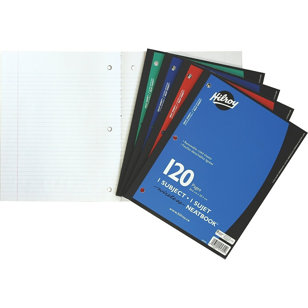 Carnet Hilroy Neatbook à 3 trous, 10,5" x 8", 120 pages