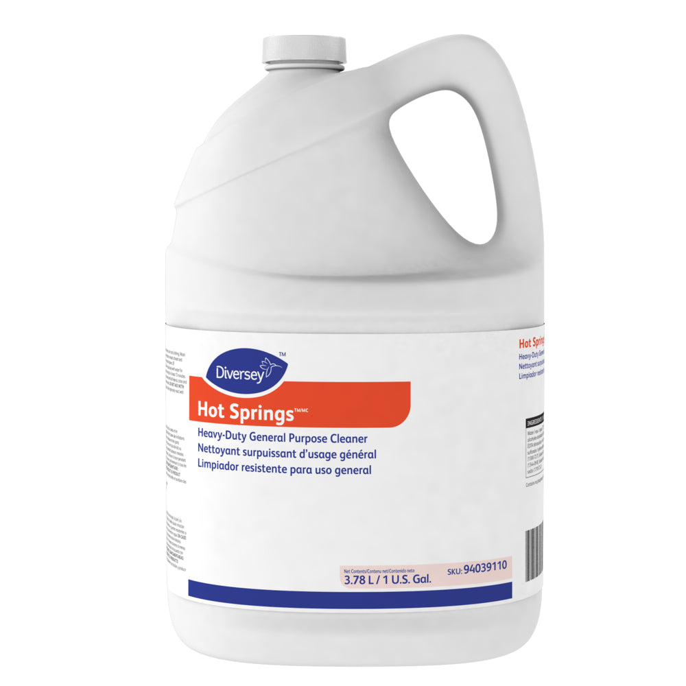 Nettoyant multi-usages robuste Diversey Hot Springs - 1 gallon - Paquet de 4