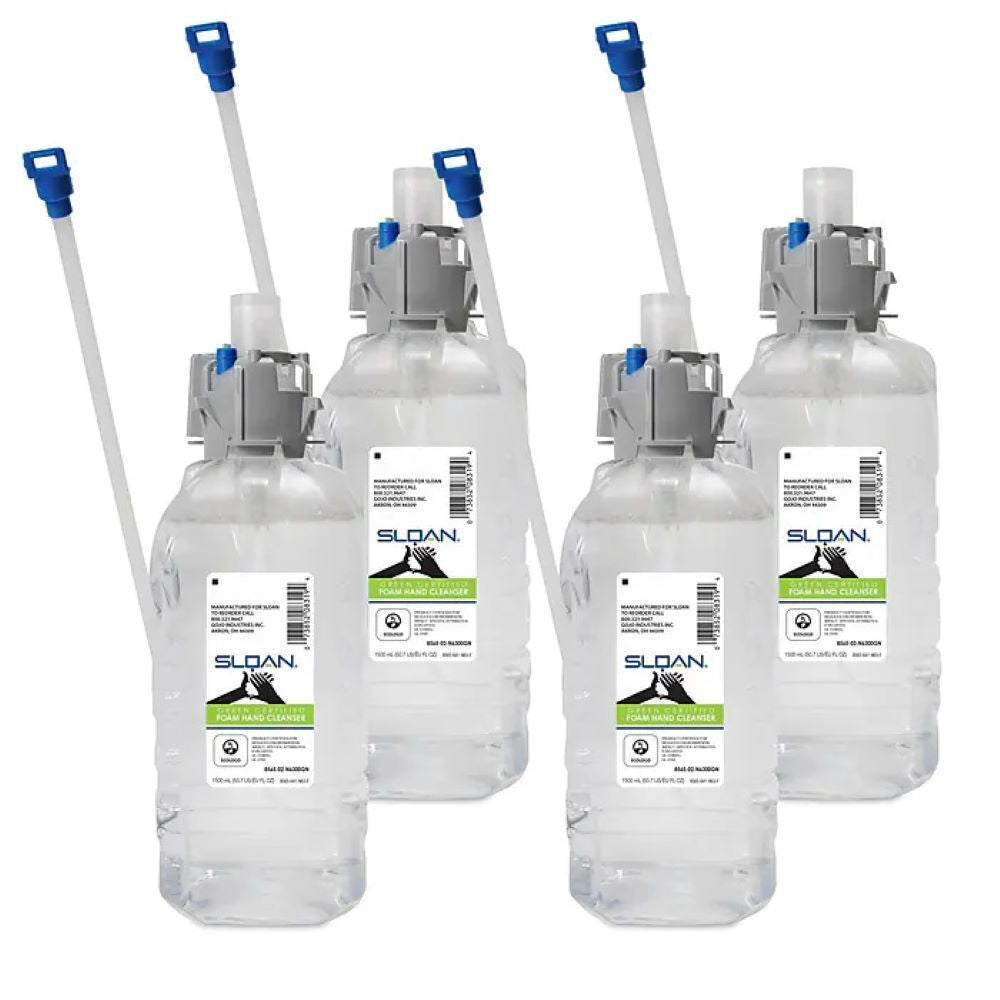 Nettoyant moussant pour les mains Gojo SLOAN Green Certified - 1 500 ml - Paquet de 4