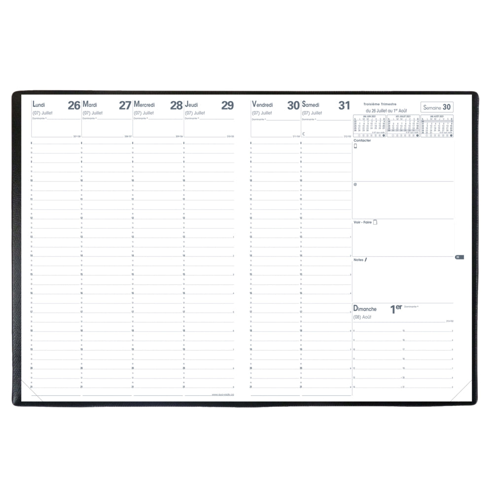 Quo Vadis 2024-2025 Academic EU 09/09 Refill - 8-1/4" x 11-3/4" - French