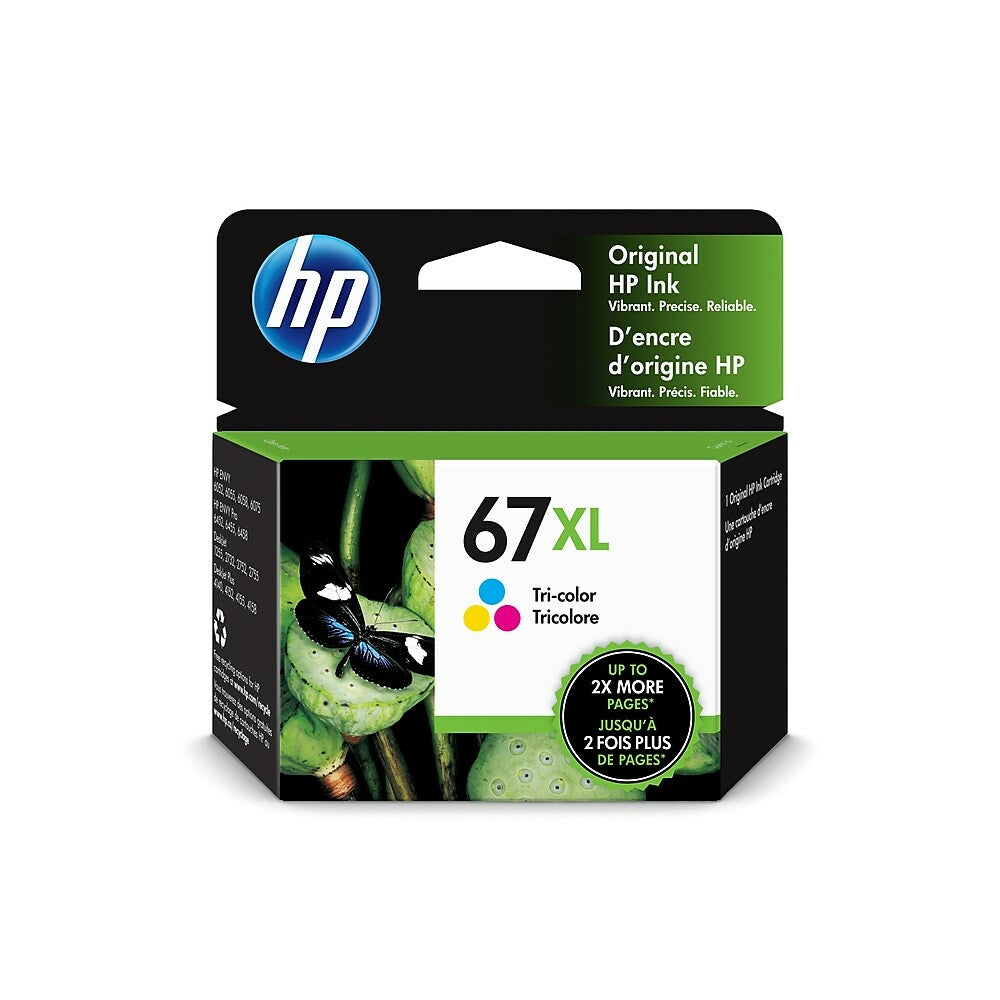 Cartouche d'encre d'origine HP 67XL tricolore