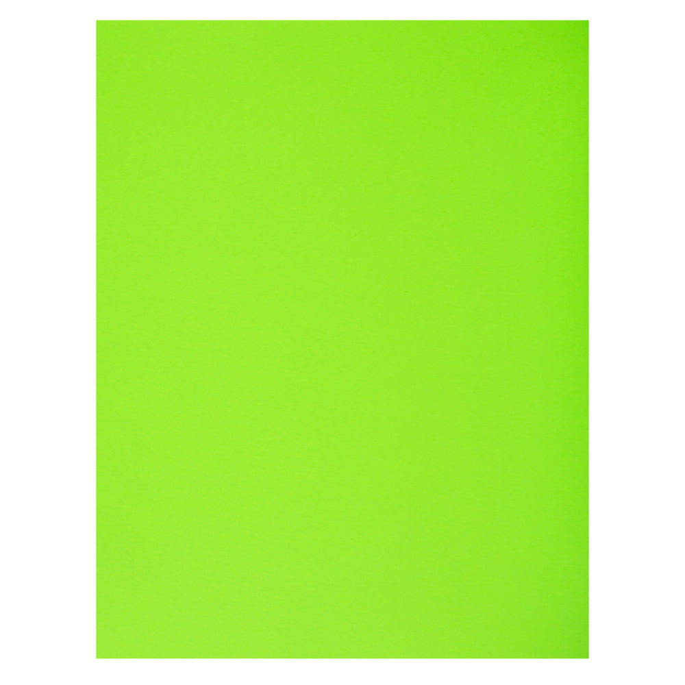 Carton Bristol North American Paper Inc. - 22" x 28" - 3 plis - Vert fluo - Paquet de 50