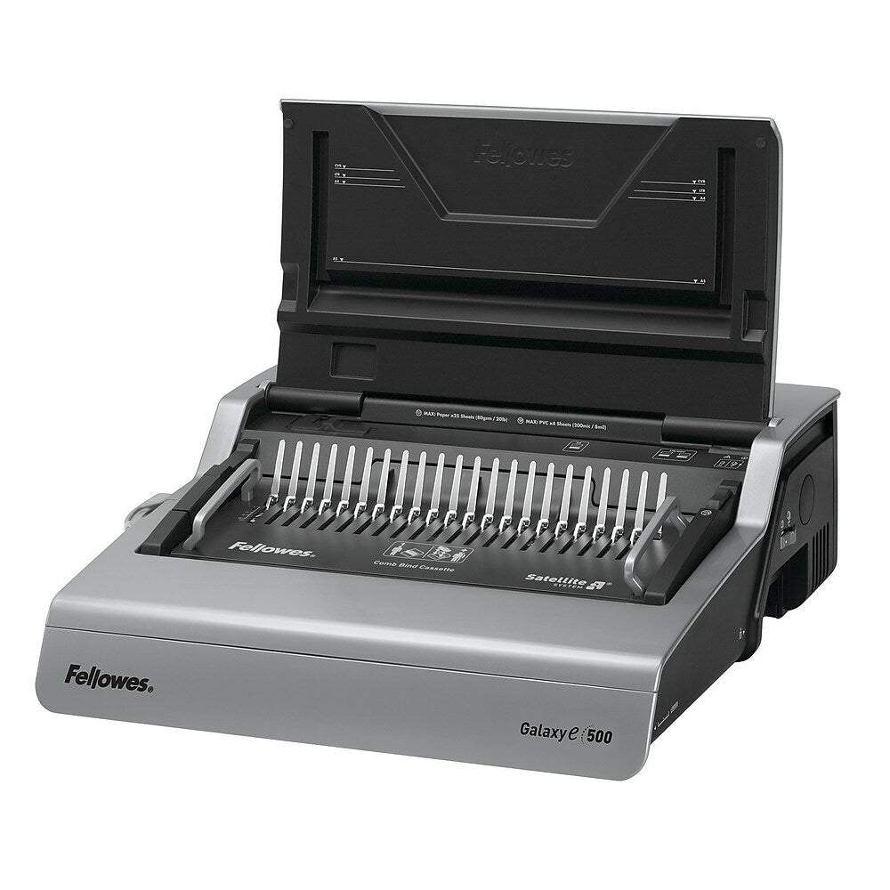 Relieuse à peigne électrique Fellowes Galaxy E 500 avec kit de démarrage