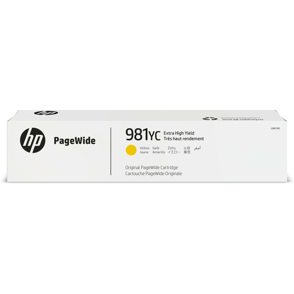 HP 981YC Yellow PageWide Original Ink Cartridge - Extra High Yield (L0R19YC)