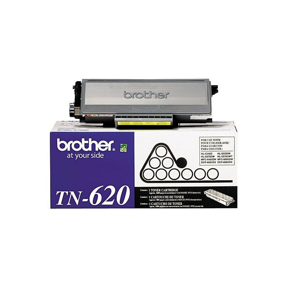 Cartouche de toner noir Brother TN620, rendement standard