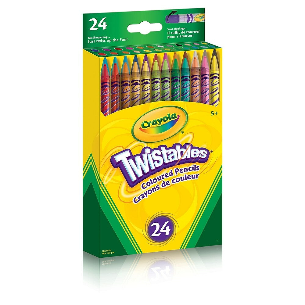 Crayons de couleur Twistables Crayola, paquet de 24