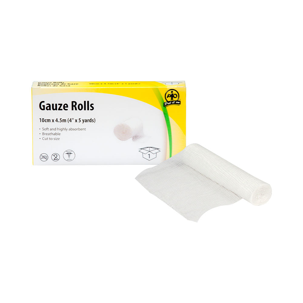 Wasip Gauze Bandage Roll - 10cm x 4.5m