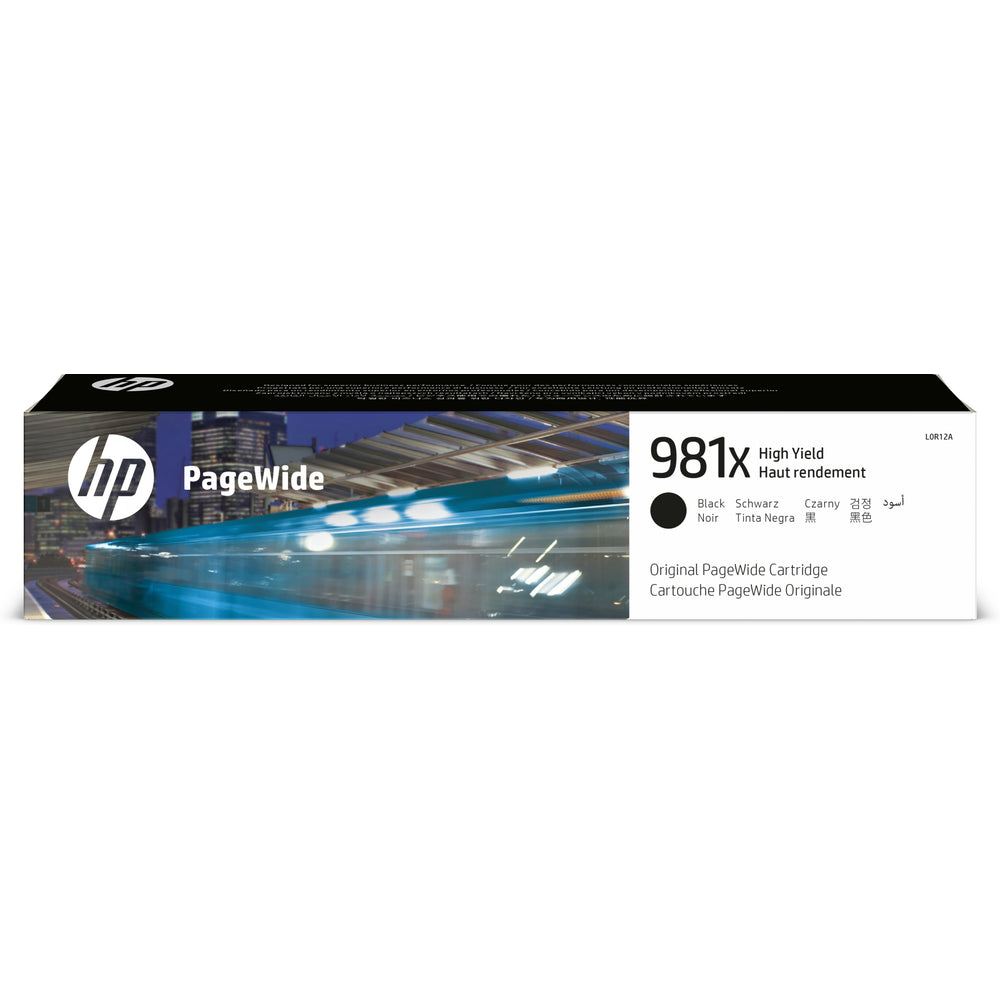 HP 981X Black Original PageWide Ink Cartridge - High Yield (L0R12A)