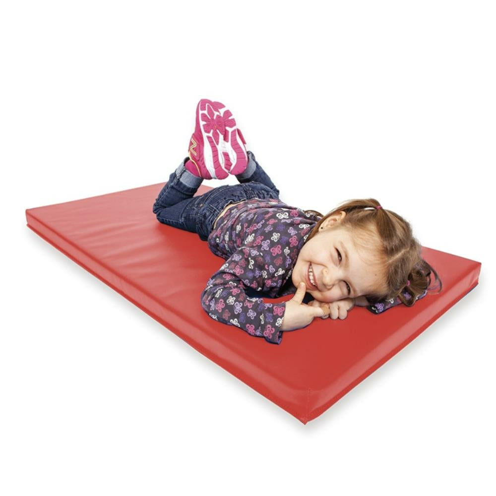 Tapis de repos Wesco Deluxe - 61 cm x 122 cm x 5 cm - Rouge - Lot de 4