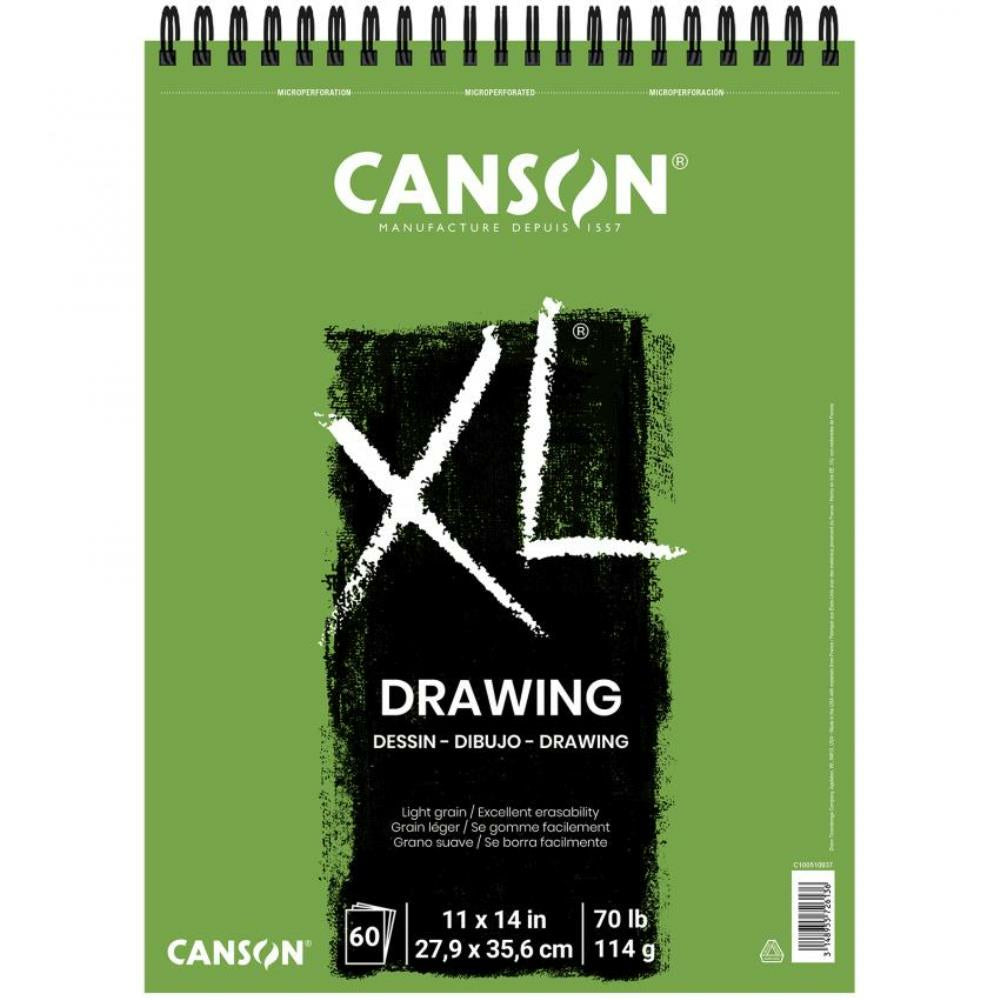 Bloc de papier à dessin Canson XL, 28 x 35 cm, 60 feuilles