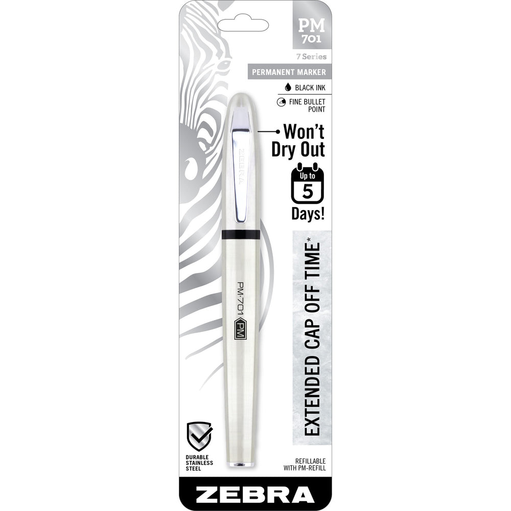 Zebra PM-701 Permanent Marker - Black Ink