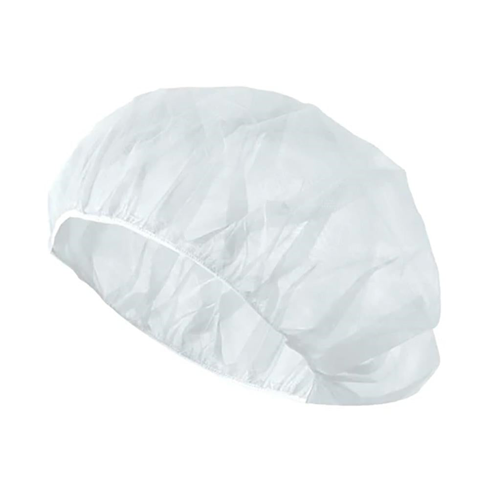 Bonnet bouffant Forcefield en polypropylène - 53 cm - Emballage plié - Blanc - Paquet de 100