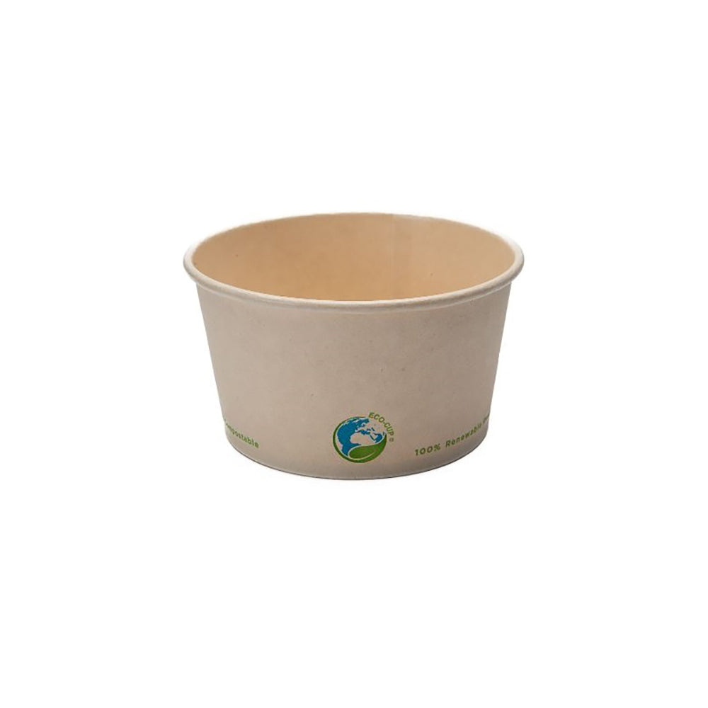 Gobelet à soupe en fibre de bambou écologique - Compostable - 350 ml - Paquet de 500