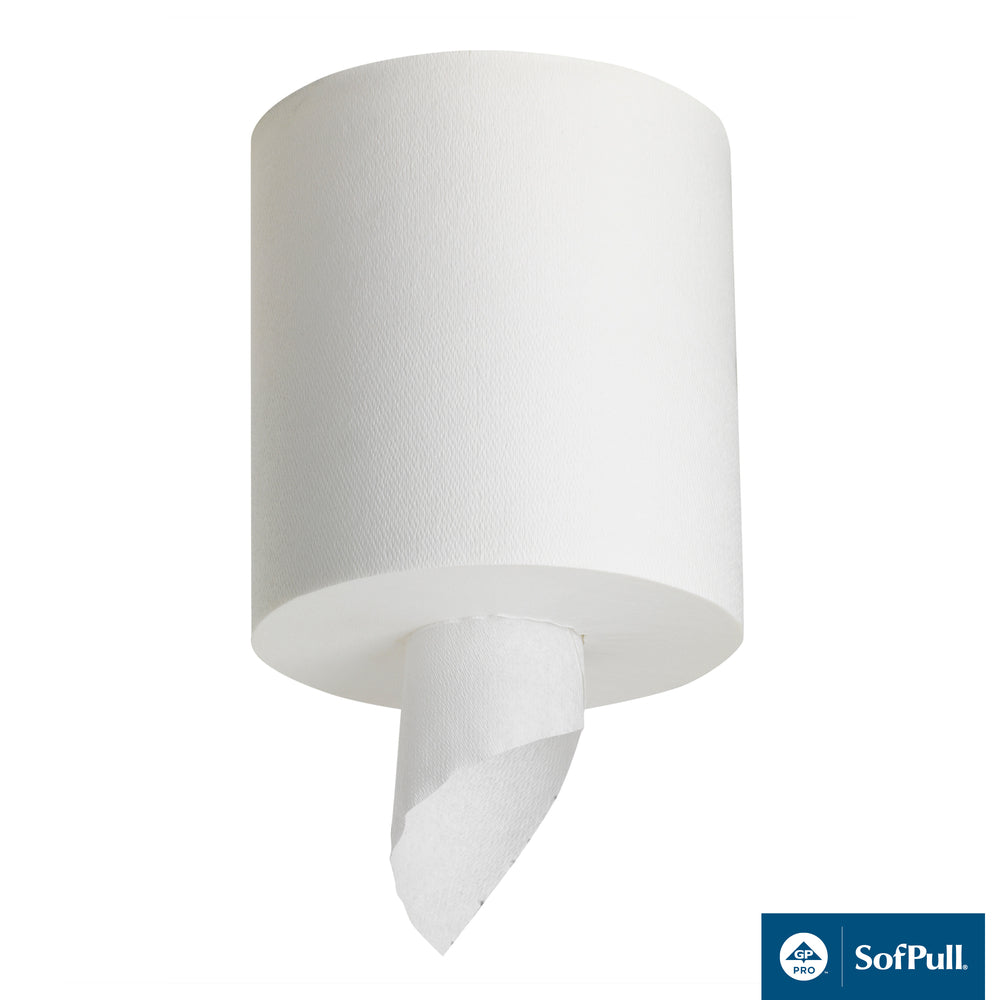 Georgia-Pacific Sofpull Centerpull Premium 1-Ply Paper Towels - White - 6 Pack