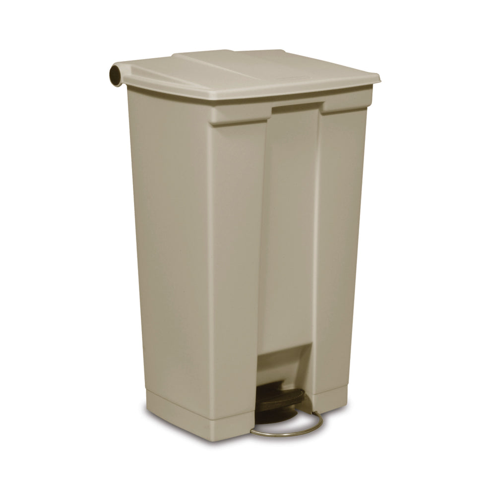 Poubelle mobile à pédale Rubbermaid - 87,1 litres - Beige
