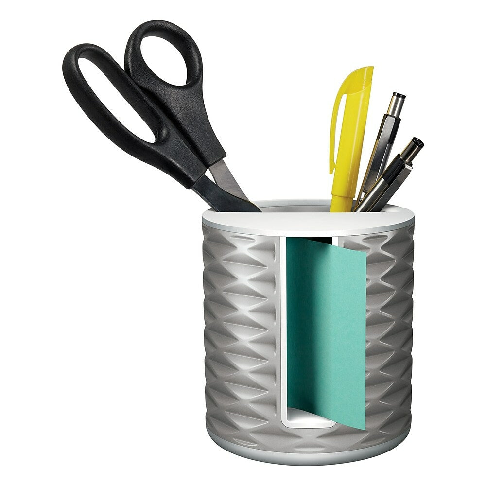 Post-it Pop-Up Note Dispenser, for 3" x 3" Notes, Black with White (ABS-330-W)