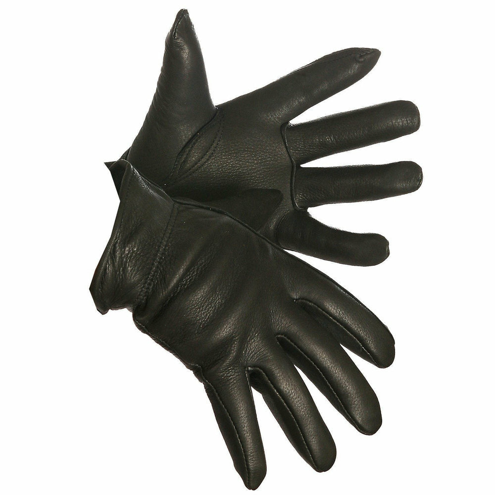 Gants de conduite Forcefield Dirty Harry en cuir noir doublés Thinsulate - Taille S
