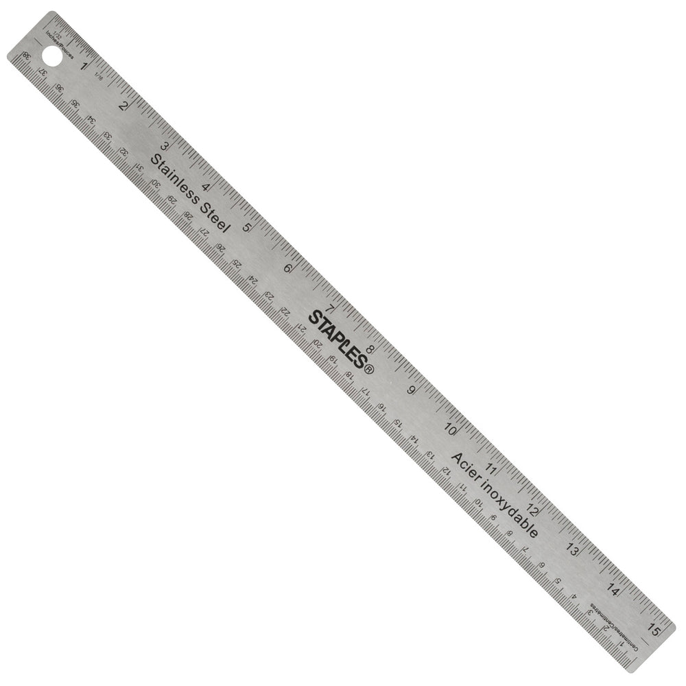 Règle Staples en acier inoxydable - 38 cm