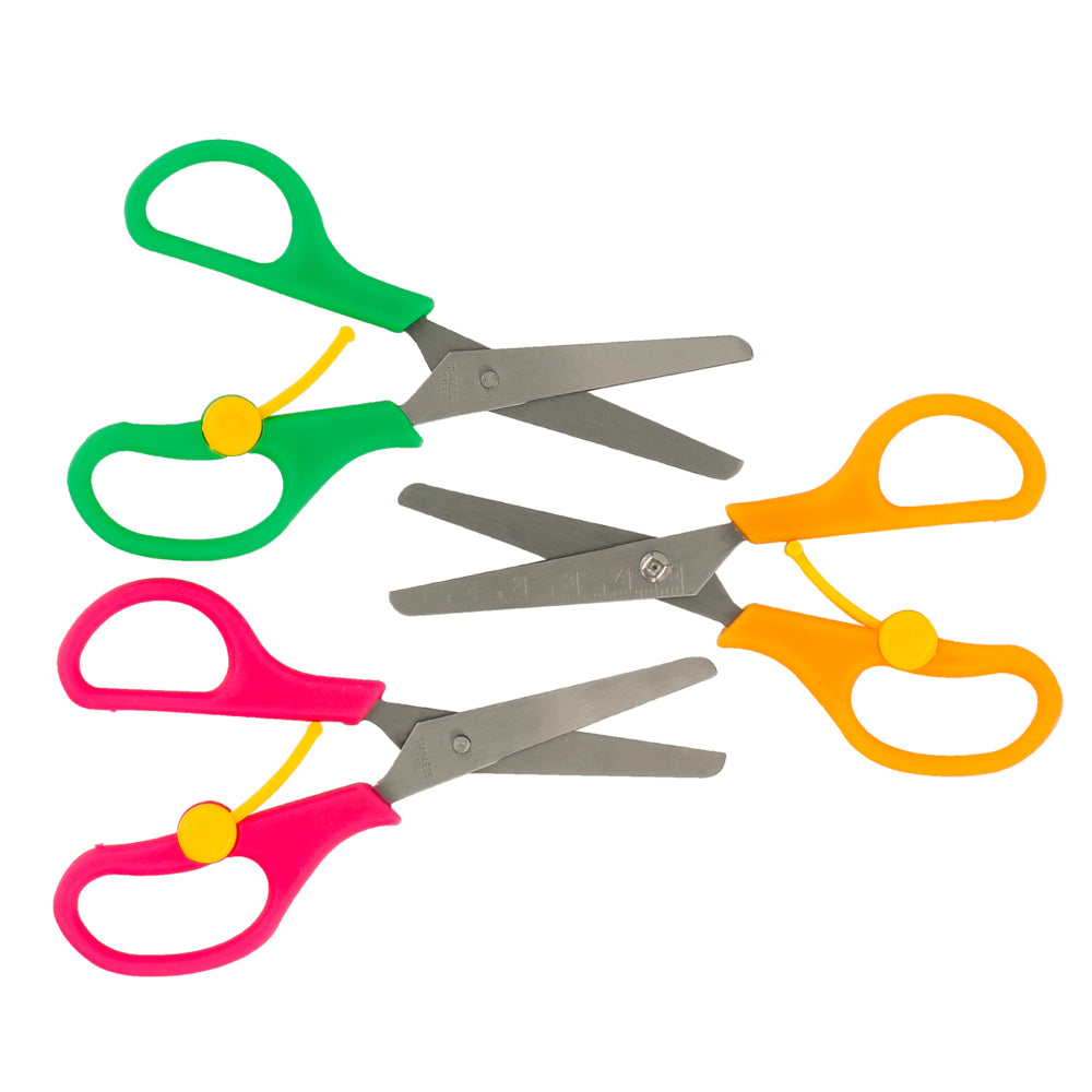 Scissors with Spring, Assorted Colours, 5-1/4"