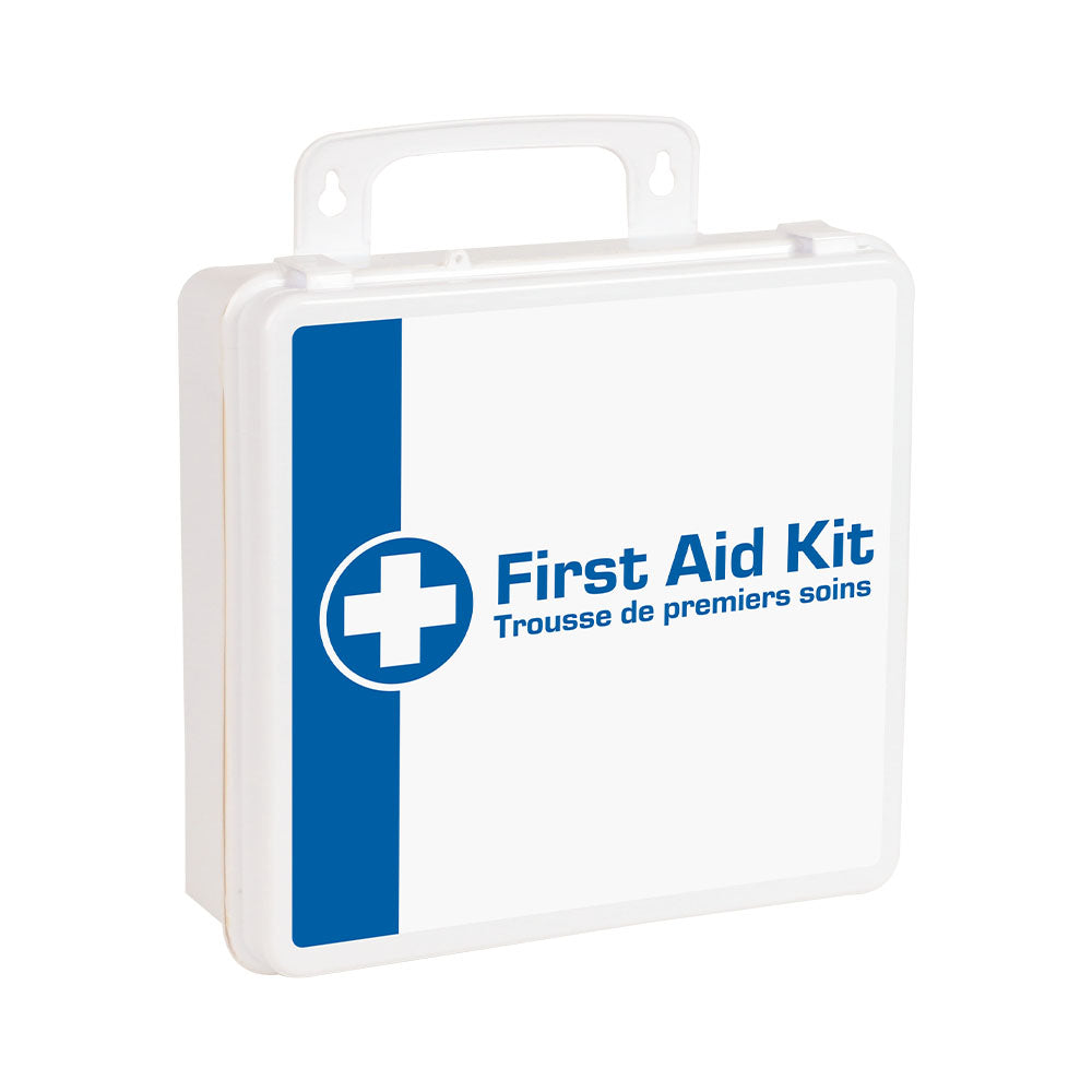 Trousse de premiers secours en plastique Wasip P24 - Blanc - 28 x 28 x 8,3 cm