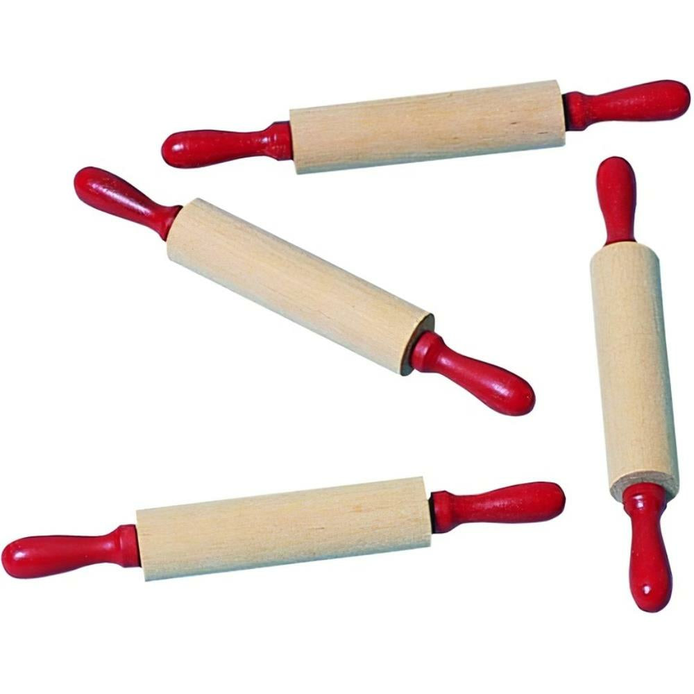Rouleaux à pâtisserie en bois Marvel Education - Longueur 18 cm - Lot de 12