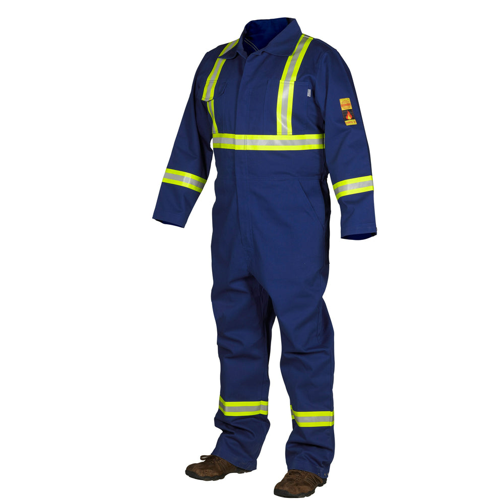 Forcefield Flame-Resistant 100% Cotton Coverall - Blue - Size 50 - Blue