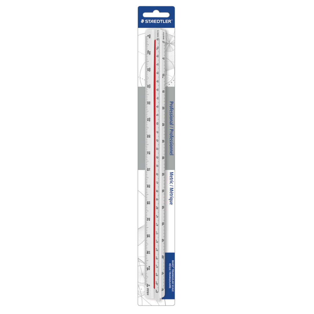 Staedtler 300mm Triangular Architect Metric Scale