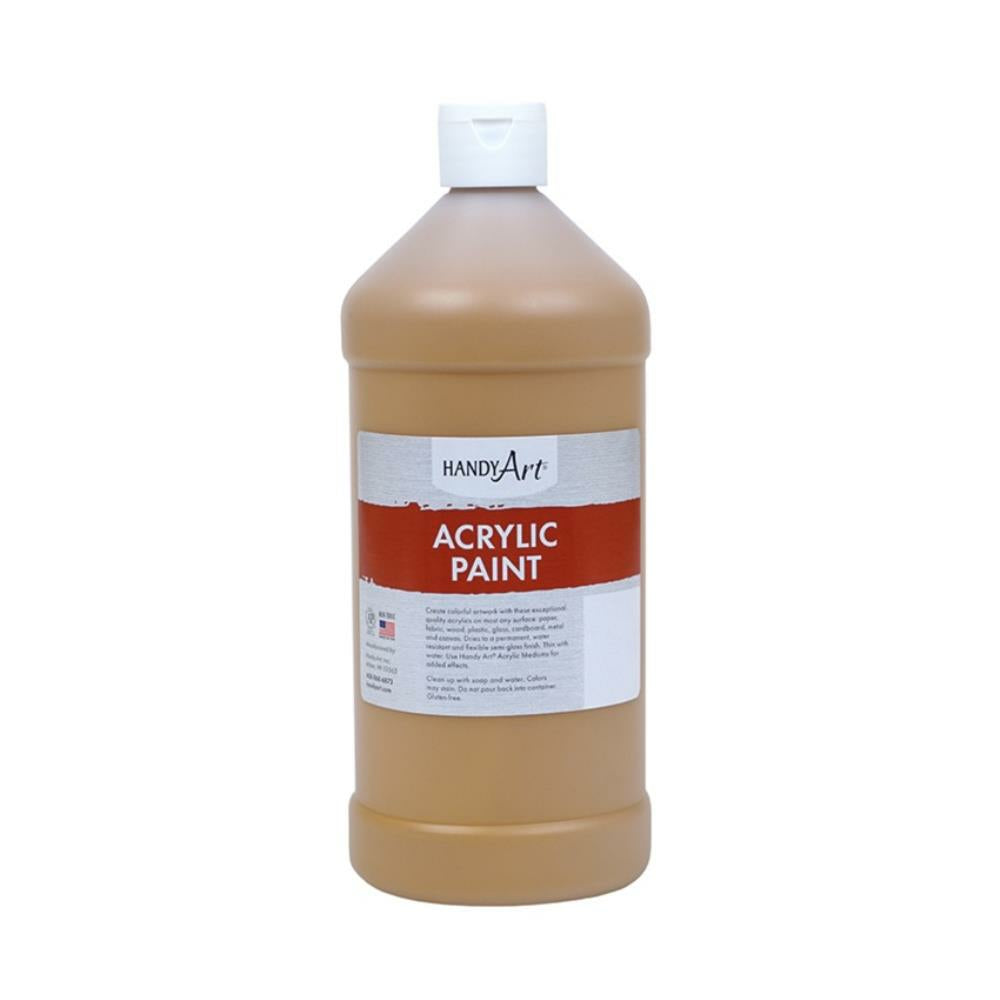 Handy Art Acrylic Paint, Raw Sienna, 946ml.