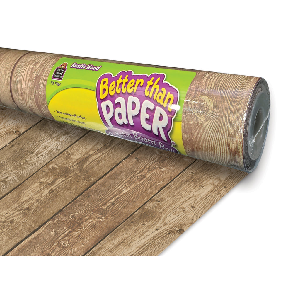 Les enseignants ont créé une ressource meilleure que le papier : rouleau de tableau d'affichage en bois rustique