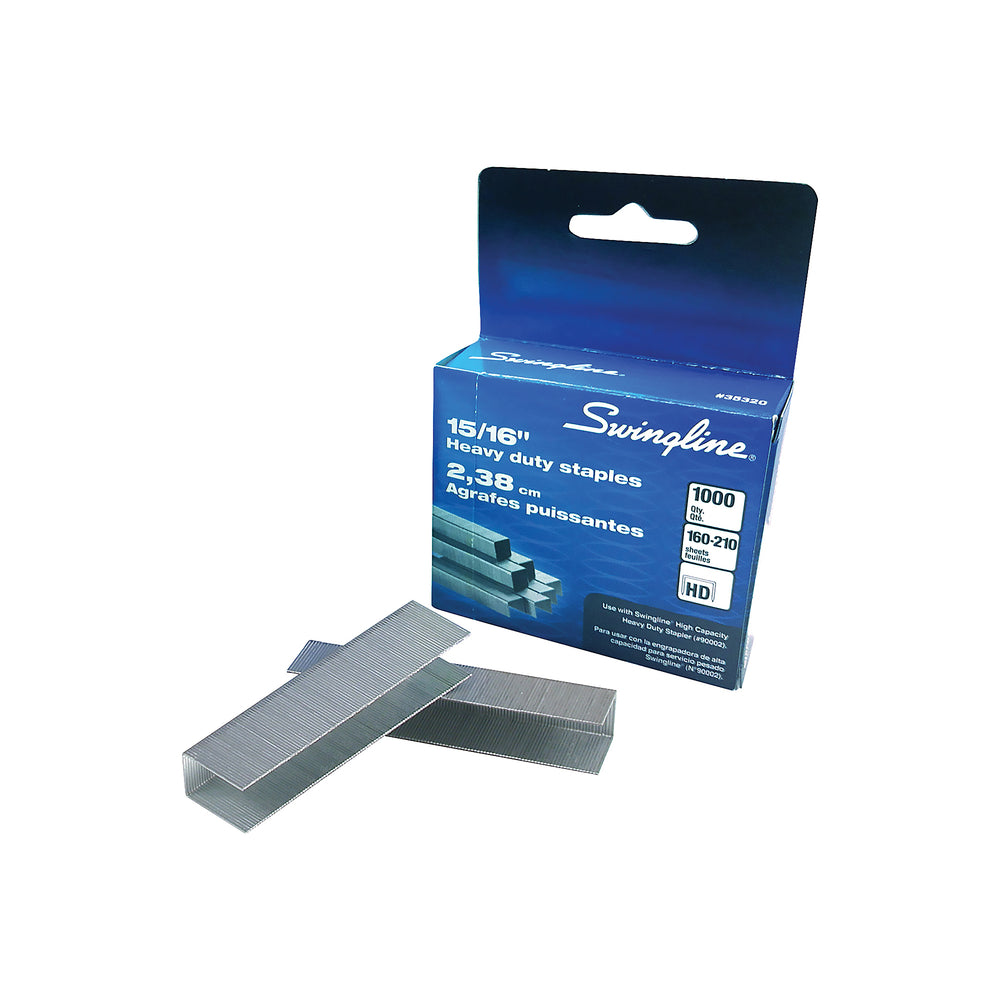Swingline SF Heavy Duty Staples - 15/16" - 1000 Pack