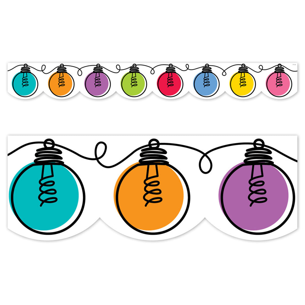 Creative Teaching Press - Lumières colorées Doodle EZ Border