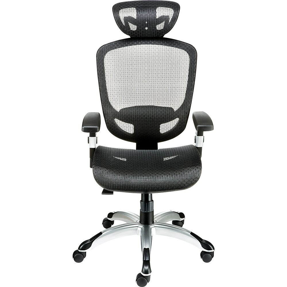 Union & Scale FlexFit Hyken Mesh Task Chair with Adjustable Arms - Black