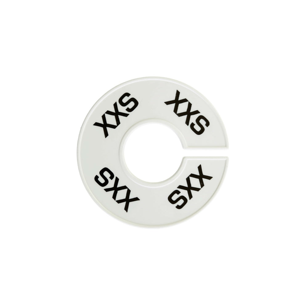 Séparateur d'anneaux Eddie's - XXS - Blanc/Noir - Paquet de 100