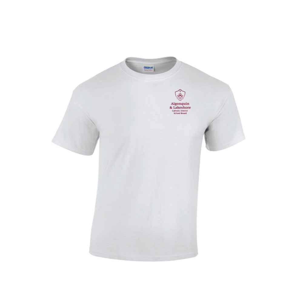 T-shirt manches courtes en coton épais pour adulte - Blanc - 2XL