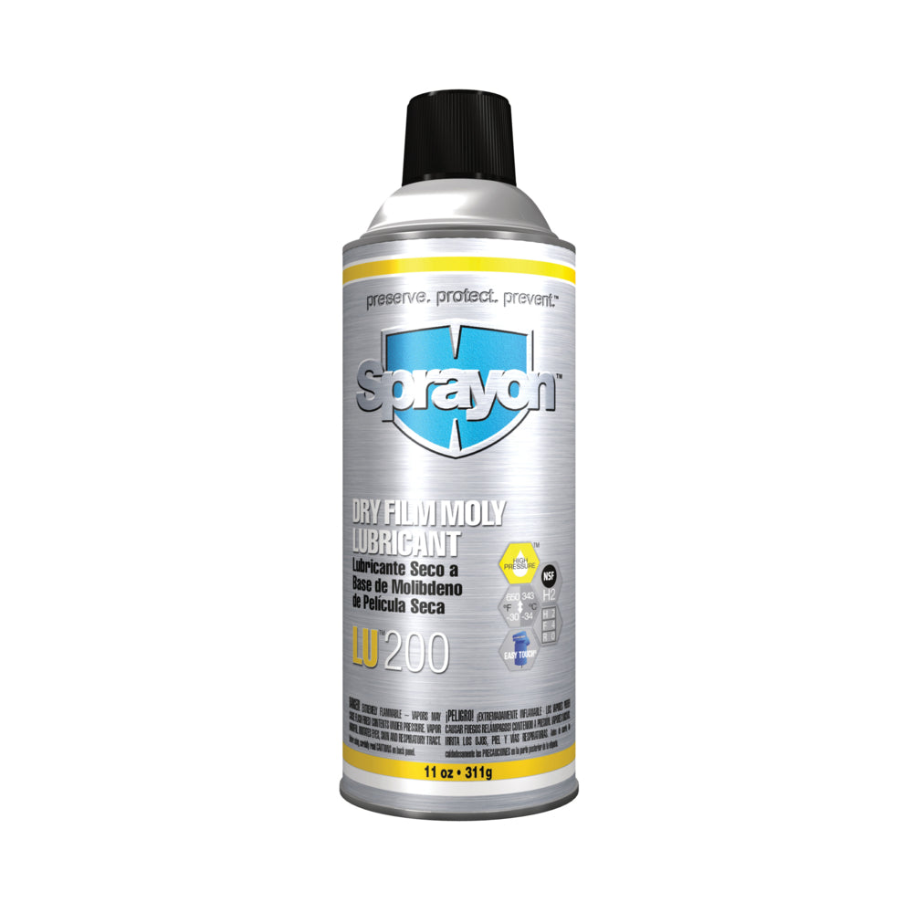 Lubrifiant au molybdène à film sec Sprayon LU200 - Capacité de 325 ml