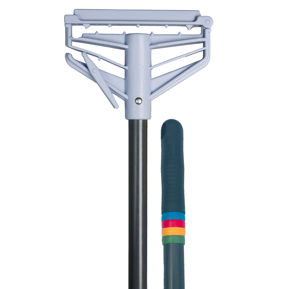 Manche en fibre de verre Marino Snap-n-Go 60" - Gris avec anneaux de couleur