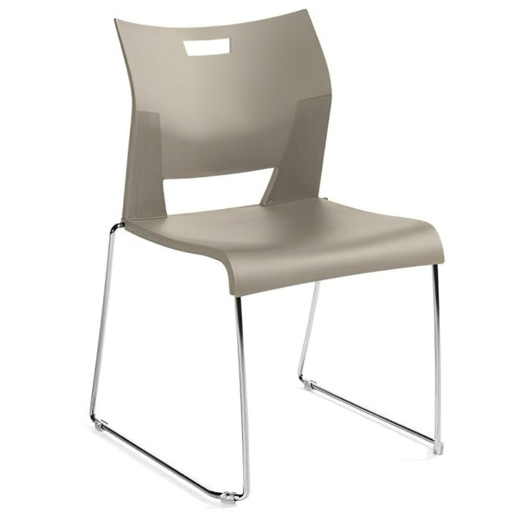 Global Latte Beige Duet Stacking Chair