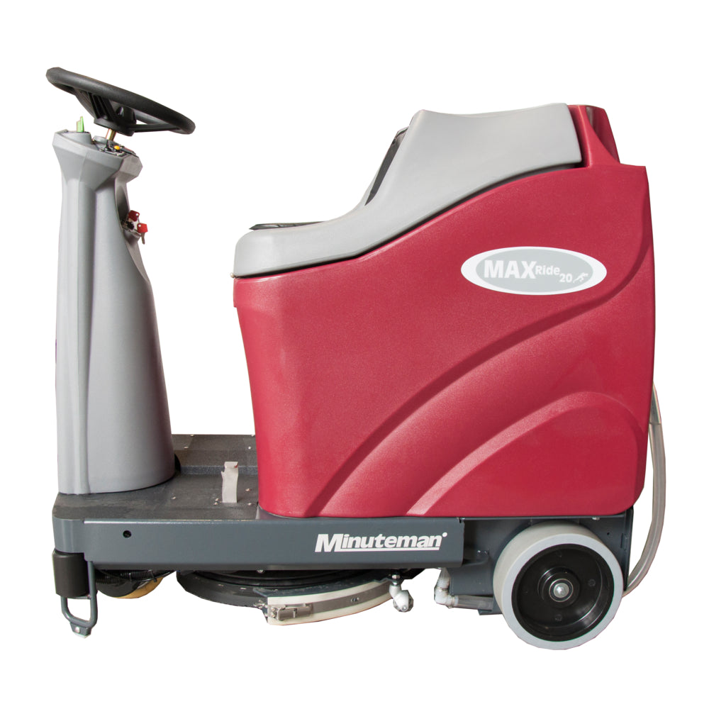 Autolaveuse compacte autoportée Minuteman MaxRide 20" - Rouge