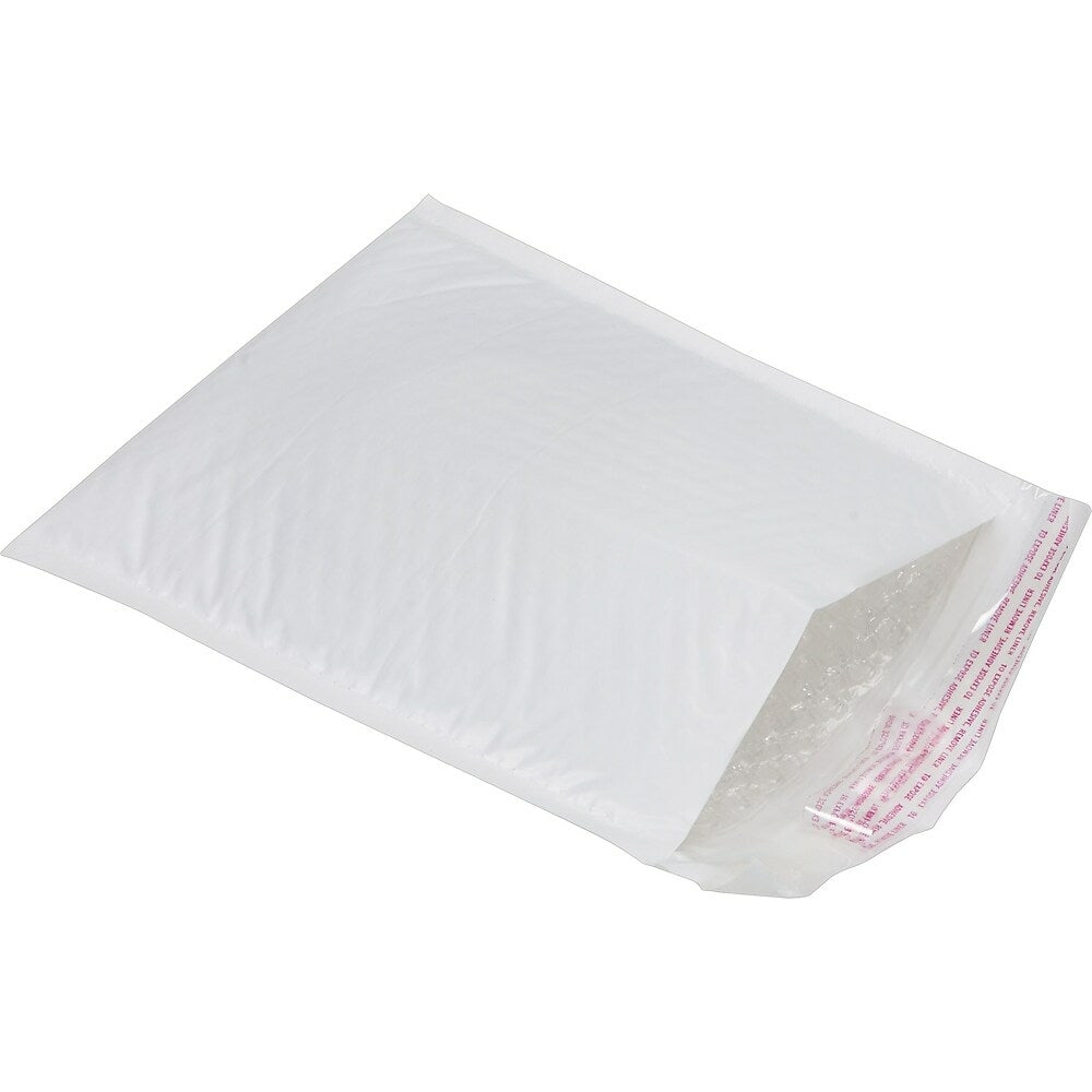 Enveloppes à bulles blanches Staples - Languette à tirer - n° 5 - 26,7 cm (l) x 38,1 cm (L) - Paquet de 8