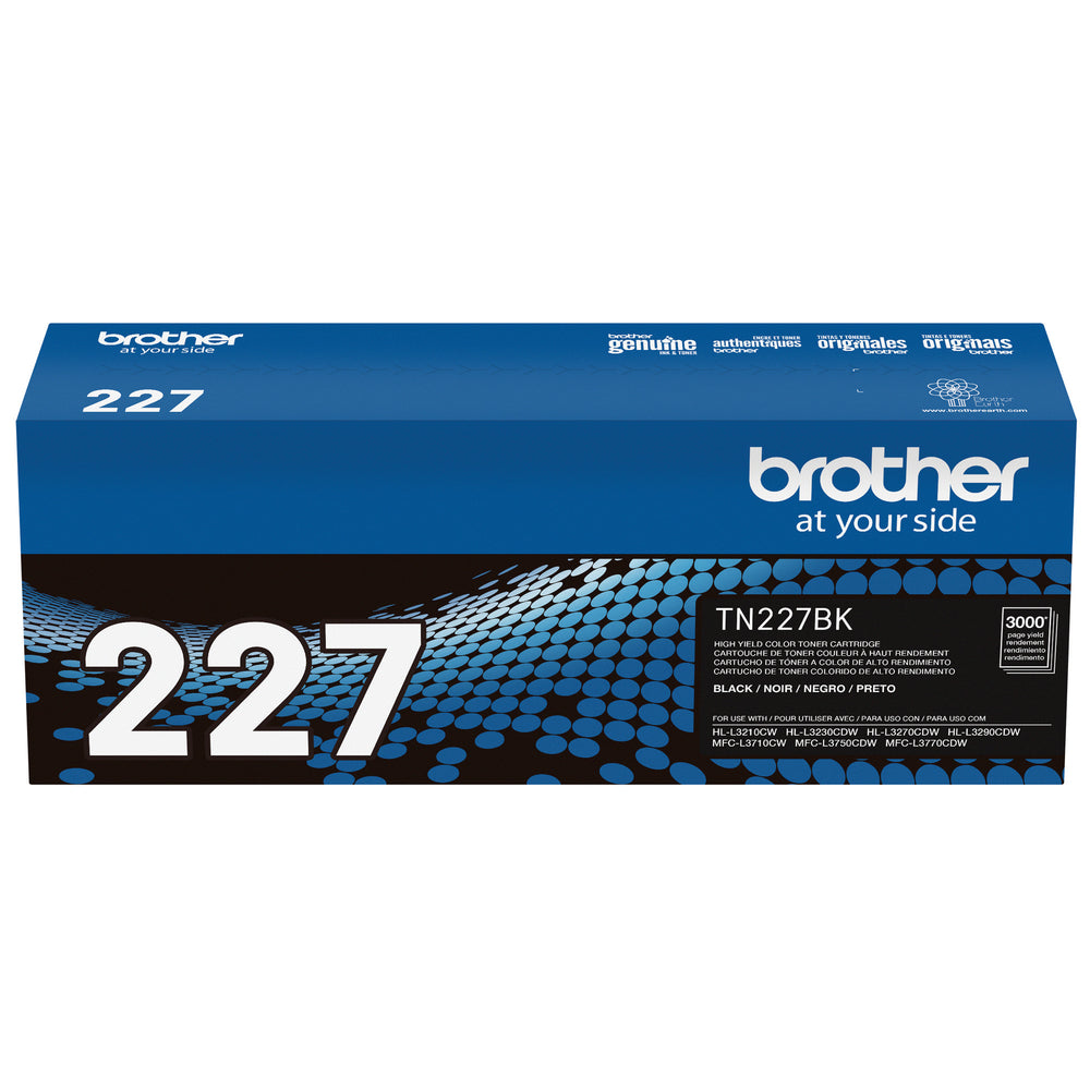 Brother TN227 Black Toner Cartridge, High Yield