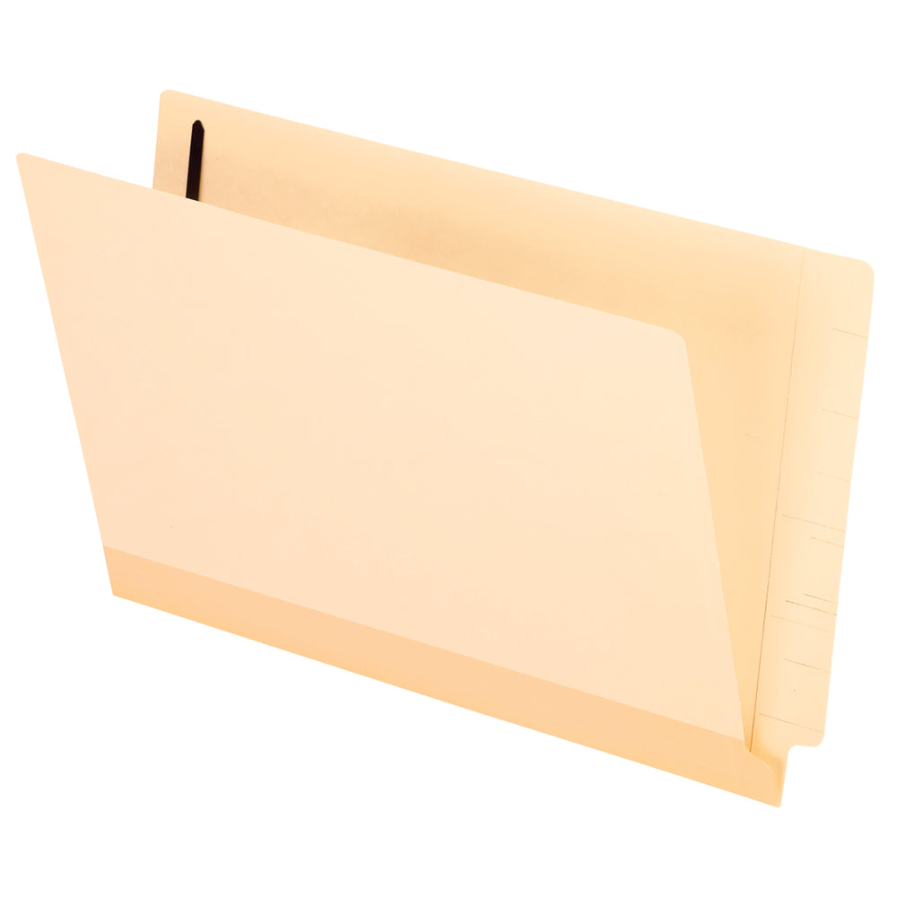 Pendaflex Reinforced End-Tab Fastener Folders - Legal Size - Manila - 50 Pack
