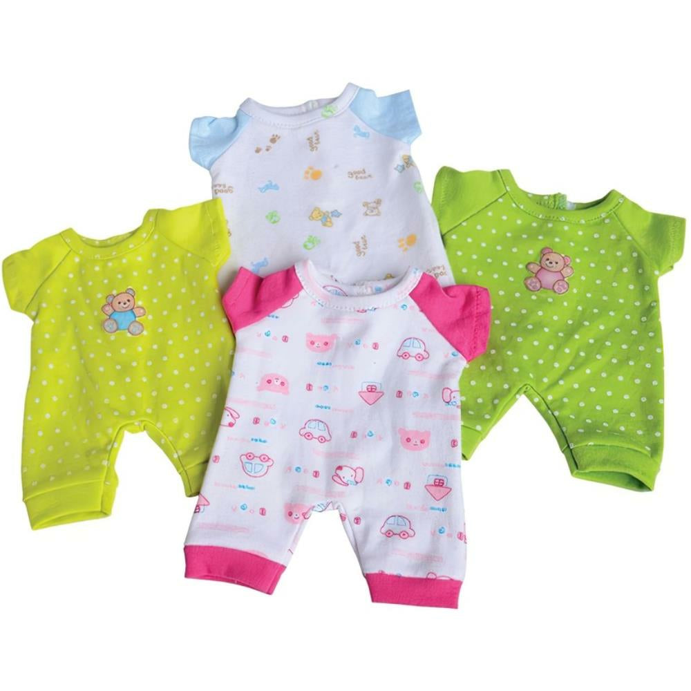Vêtements Constructive Playthings pour poupées de 10 pouces - lot de 4