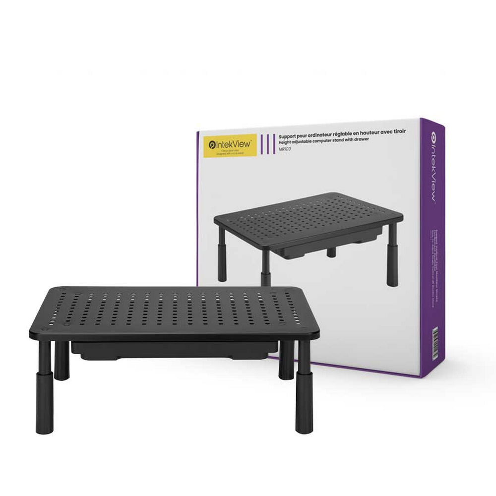 IntekView Height Adjustable Computer Stand with Drawer