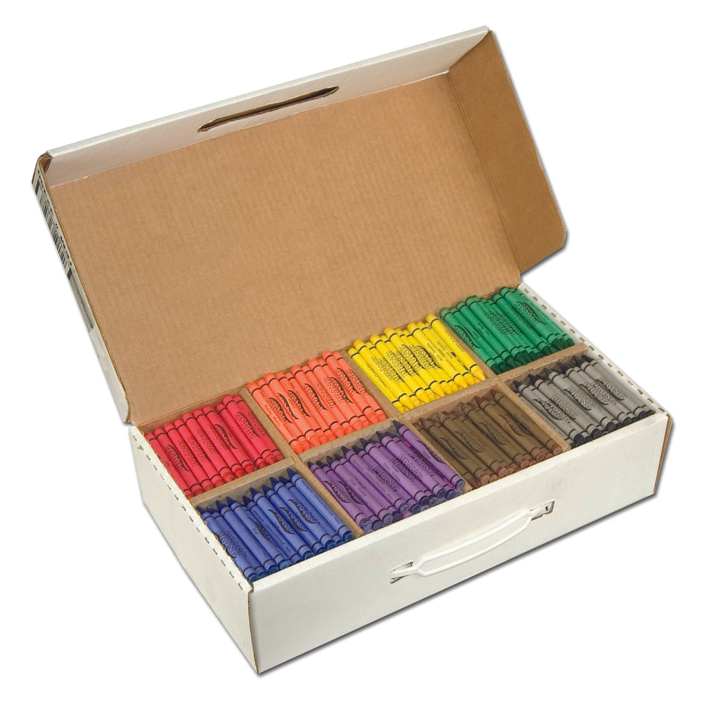 Prang Crayons Master Pack - Standard Size - 8 Assorted Colours - 800 Pack