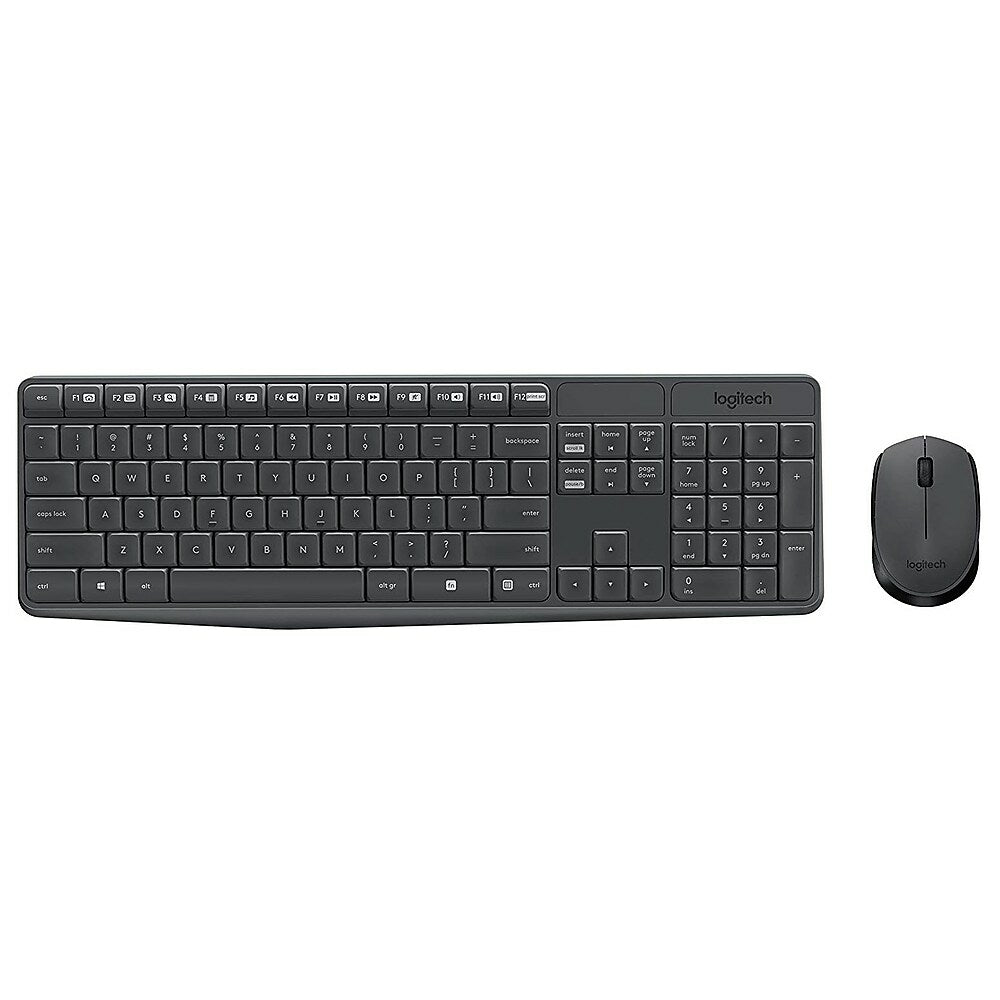 Ensemble clavier et souris sans fil Logitech MK235 - Gris - Anglais (920-007897)