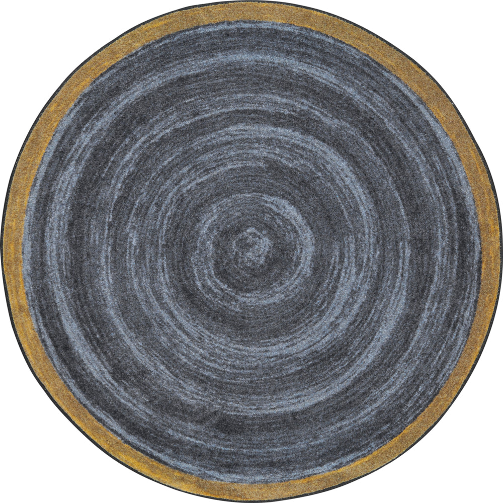 Joy Carpets Feeling Natural Area Rug- 7'7" Round - Slate